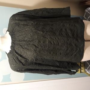 Gap...eyelet blouse shirt tunic sz.M